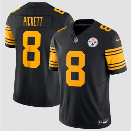 Black Pittsburgh Steelers #8 Kenny Pickett 2023 F.U.S.E. Color Rush Limited Jersey - PSJ841