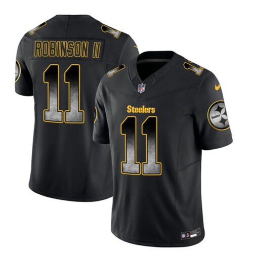 Black Pittsburgh Steelers #11 Allen Robinson II 2023 F.U.S.E. Smoke Vapor Untouchable Limited Stitched Jersey - PSJ177