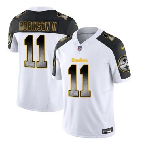 White/Black Pittsburgh Steelers #11 Allen Robinson II 2023 F.U.S.E. Smoke Vapor Untouchable Limited Stitched Jersey - PSJ510