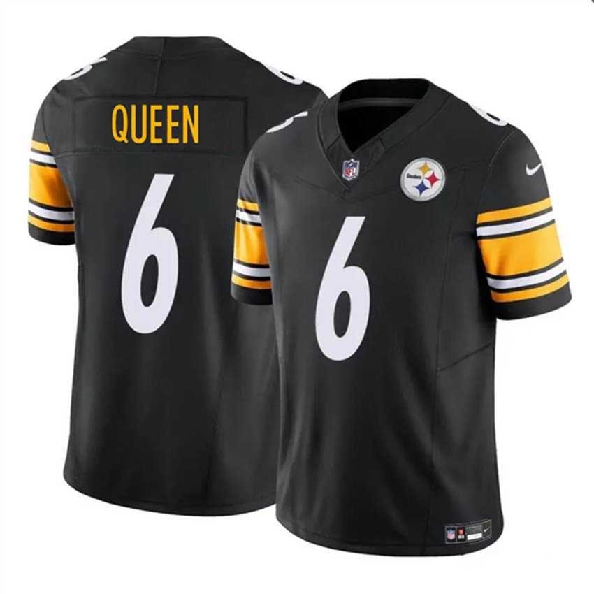 Black Pittsburgh Steelers #6 Patrick Queen F.U.S.E. Vapor Untouchable Limited Stitched Jersey - PSJ810