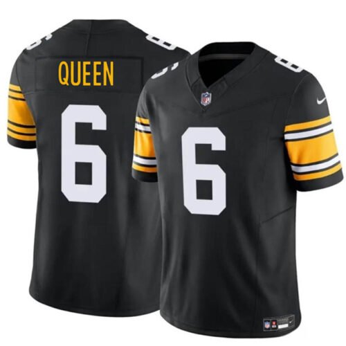 Black Pittsburgh Steelers #6 Patrick Queen 2023 F.U.S.E. Vapor Untouchable Limited Stitched Jersey - PSJ678