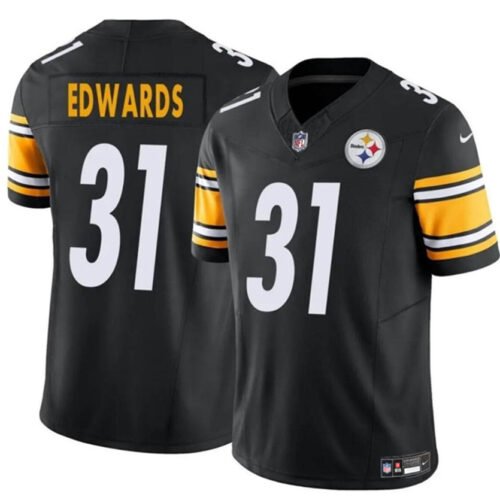 Black Pittsburgh Steelers #31 Daijun Edwards 2024 F.U.S.E. Vapor Untouchable Limited Stitched Jersey - PSJ839