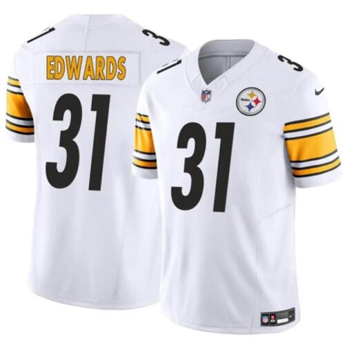 White Pittsburgh Steelers #31 Daijun Edwards 2024 F.U.S.E. Vapor Untouchable Limited Stitched Jersey - PSJ261