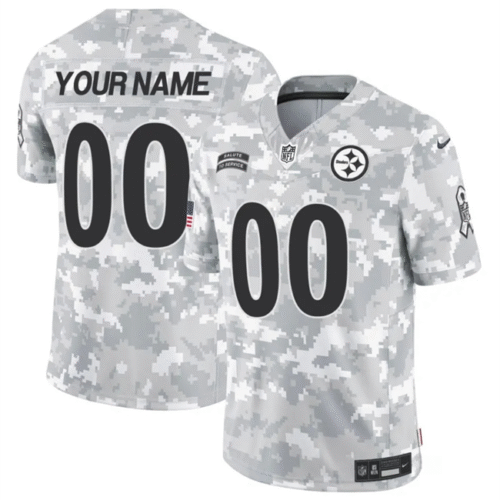Arctic Camo Pittsburgh Steelers Active Player Custom 2024 F.U.S.E Salute to Service Limited Stitched Football Jersey - PSJ176