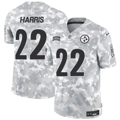 Arctic Camo Pittsburgh Steelers #22 Najee Harris 2024 F.U.S.E Salute to Service Limited Stitched Football Jersey - PSJ432
