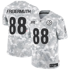 Arctic Camo Pittsburgh Steelers #88 Pat Freiermuth 2024 F.U.S.E Salute to Service Limited Stitched Football Jersey - PSJ384