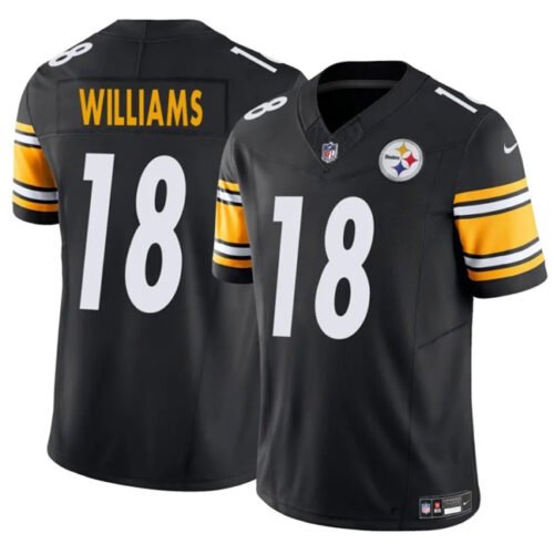 Black Pittsburgh Steelers #18 Mike Williams 2024 F.U.S.E. Vapor Untouchable Limited Stitched Jersey - PSJ47