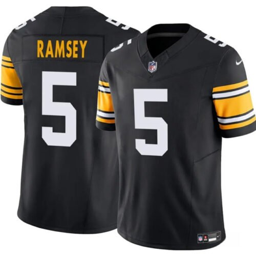 Black Pittsburgh Steelers #5 Jalen Ramsey 2025 F.U.S.E. Alternate Vapor Untouchable Limited Stitched Jersey - PSJ17