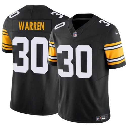 Black Pittsburgh Steelers #30 Jaylen Warren 2025 F.U.S.E. Alternate Vapor Untouchable Limited Stitched Jersey - PSJ442