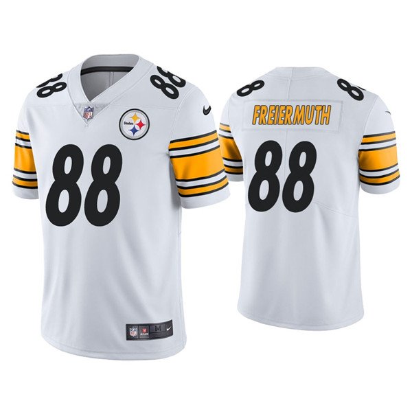 White Pittsburgh Steelers #88 Pat Freiermuth Vapor Untouchable Limited Stitched Jersey - PSJ560