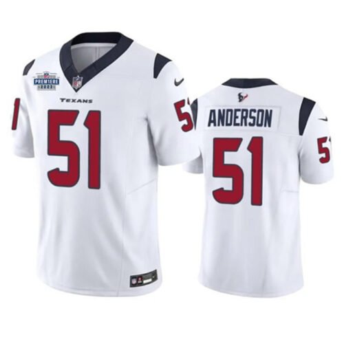 White Houston Texans #51 Will Anderson Jr. 2023 F.U.S.E. With Prem1ere Patch Vapor Untouchable Limited Stitched Football Jersey - HTJ86