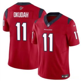 Red Houston Texans #11 Jeff Okudah 2024 F.U.S.E Vapor Untouchable Stitched Football Jersey - HTJ267