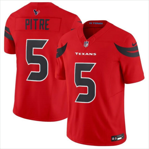 Red Houston Texans 5 Jalen Pitre 2024 Alternate F.U.S.E Vapor Stitched Jersey - HTJ387