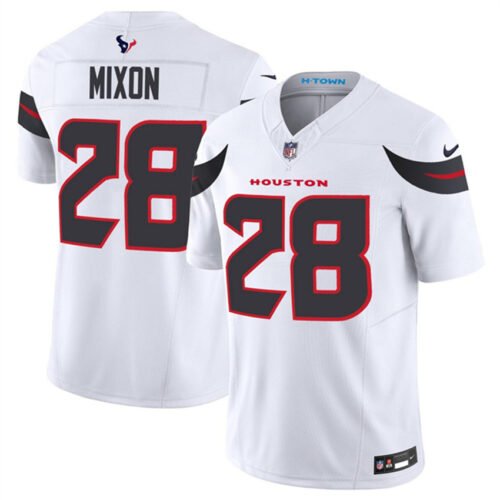 White Houston Texans #28 Joe Mixon 2024 Vapor F.U.S.E. Limited Stitched Jersey - HTJ206