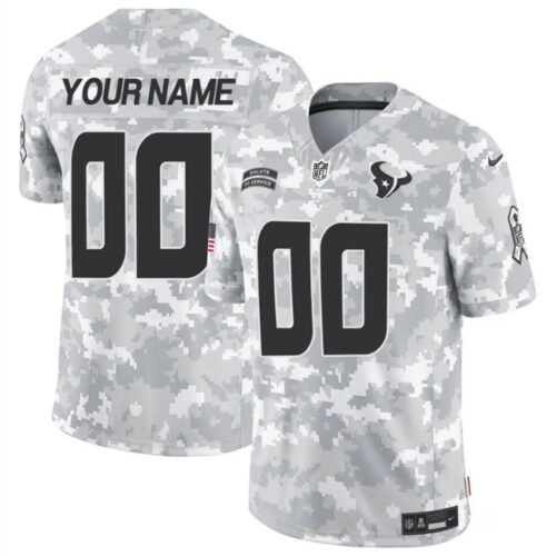 Arctic Camo Houston Texans Active Player Custom 2024 F.U.S.E Salute to Service Limited Stitched Football Jersey - HTJ20