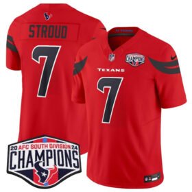 Red Houston Texans #7 C.J. Stroud F.U.S.E. 2024 AFC South Division Champions Vapor Limited Stitched Football Jersey - HTJ341