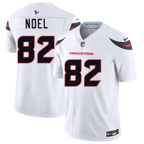 White Houston Texans #82 Jaylin Noel 2025 Draft Vapor F.U.S.E. Limited Stitched jersey - HTJ114