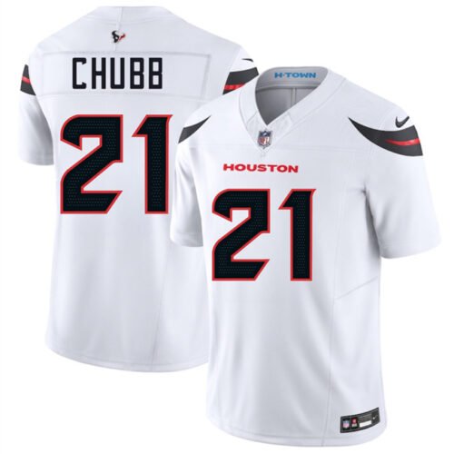 White Houston Texans #21 Nick Chubb 2025 F.U.S.E. Vapor Limited Stitched Football Jersey - HTJ103