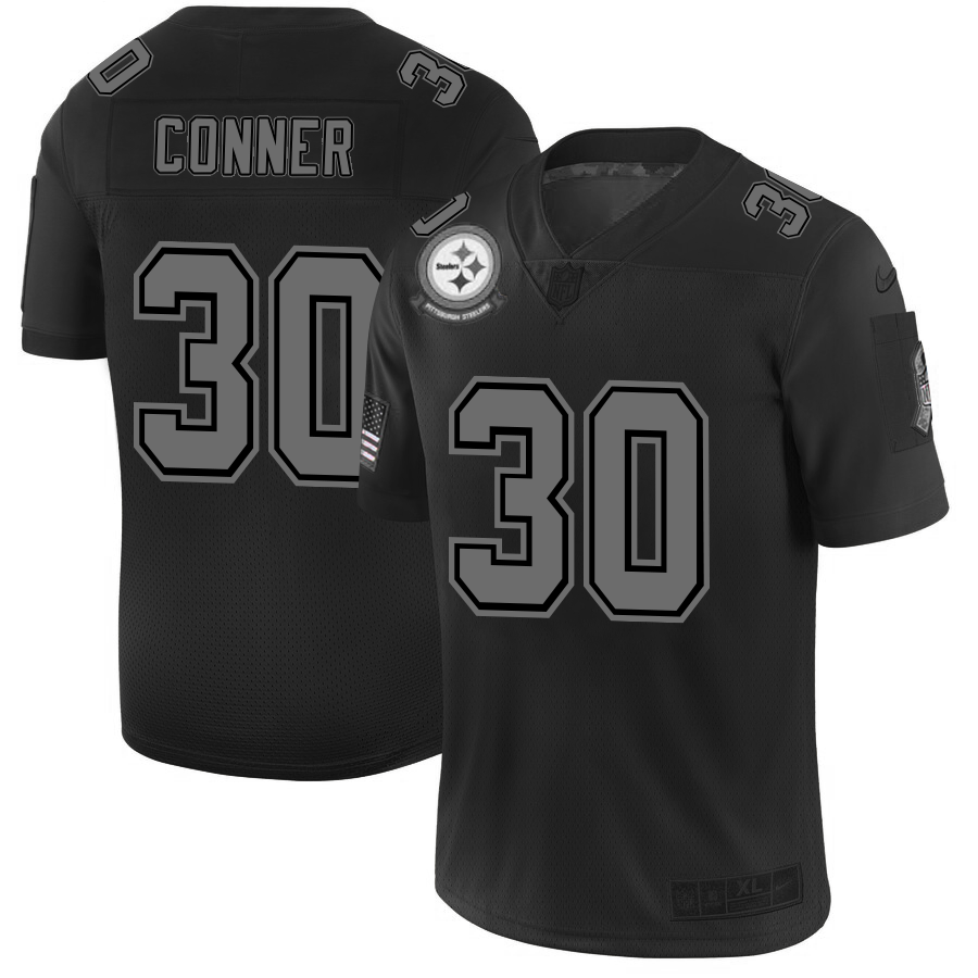 Pittsburgh Steelers #30 James Conner Nike Black 2019 Salute to Service Limited Stitched NFL Jersey - PSJ600