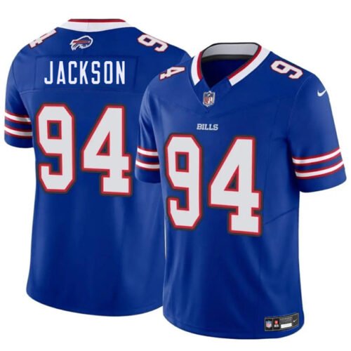 Blue Buffalo Bills #94 Landon Jackson 2025 Draft F.U.S.E. Vapor Untouchable Limited Stitched Football Jersey - BBN20