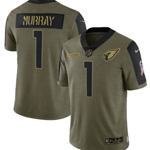 Olive Arizona Cardinals #1 Kyler Murray 2021 Salute To Service Limited Stitched Jersey - ACJ139