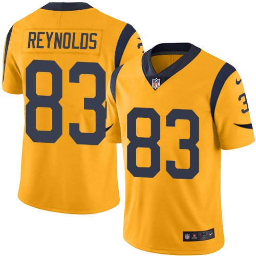 Nike Rams #83 Josh Reynolds Gold Stitched NFL Limited Rush Jersey - LAR290