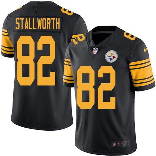 Nike Steelers #82 John Stallworth Black Stitched NFL Limited Rush Jersey - PSJ150