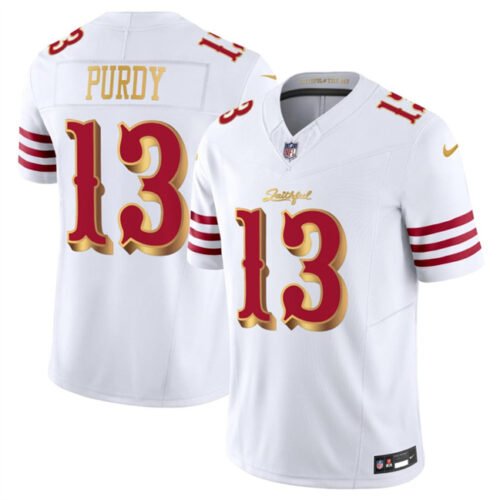 [All Players] White/Gold San Francisco 49ers 2025 F.U.S.E. “Rivalries” Vapor Limited Stitched Football Jersey - SFR94