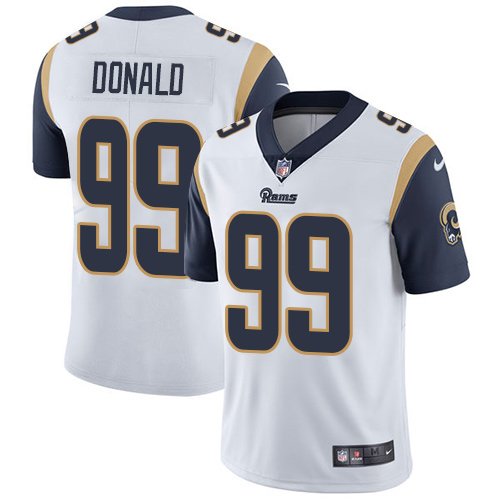 Nike Rams #99 Aaron Donald White Stitched NFL Vapor Untouchable Limited Jersey - LAR34