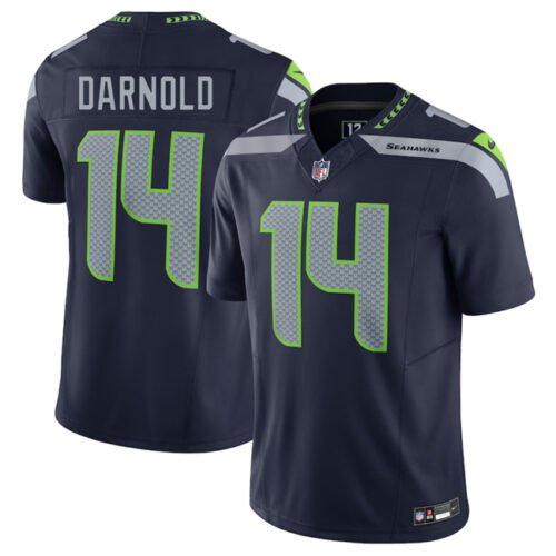 Navy Seattle Seahawks #14 Sam Darnold 2024 F.U.S.E Vapor Limited Stitched Football Jersey