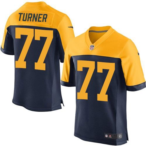 Nike Packers #77 Billy Turner Navy Blue Alternate Stitched NFL New Elite Jersey - GBJ321