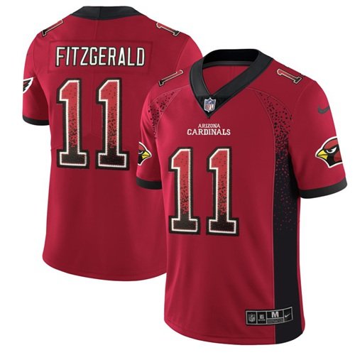 Nike Cardinals #11 Larry Fitzgerald Red Team Color Stitched NFL Limited Rush Drift Fashion Jersey - ACJ342