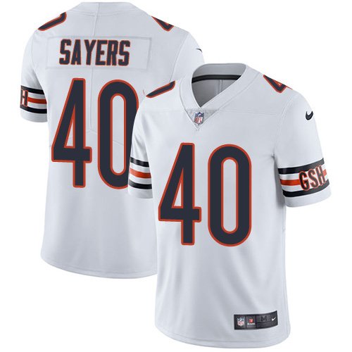 Nike Bears #40 Gale Sayers White Stitched NFL Vapor Untouchable Limited Jersey - CBJ28