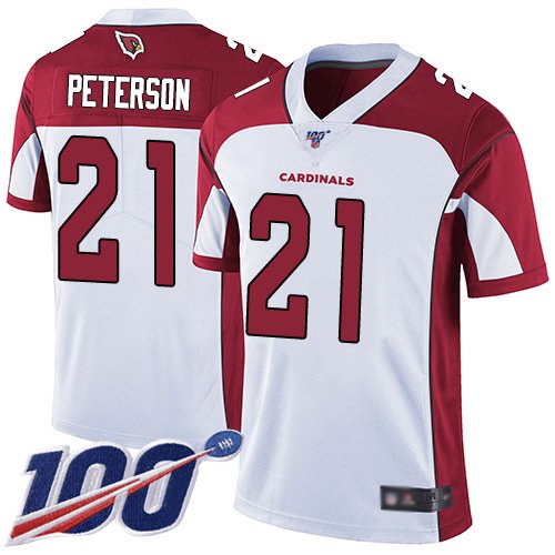 Nike Cardinals #21 Patrick Peterson White Stitched NFL 100th Season Vapor Limited Jersey - ACJ179