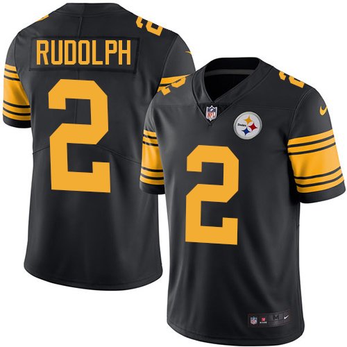 Nike Steelers #2 Mason Rudolph Black Stitched NFL Limited Rush Jersey - PSJ434