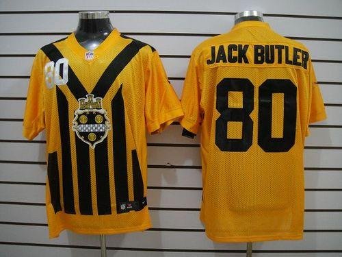 Nike Steelers #80 Jack Butler Gold 1933s Throwback Stitched NFL Elite Jersey - PSJ94