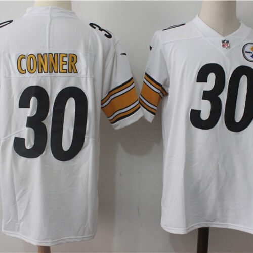 Pittsburgh Steelers #30 James Conner White Stitched NFL Vapor Untouchable Limited Jersey - PSJ480