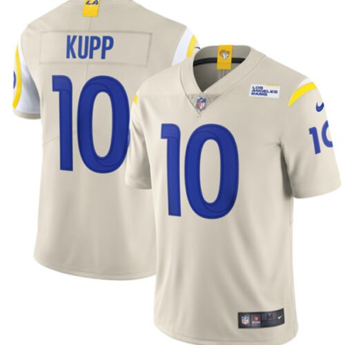 Los Angeles Rams #10 Cooper Kupp 2020 Bone Vapor Limited Stitched NFL Jersey - LAR406