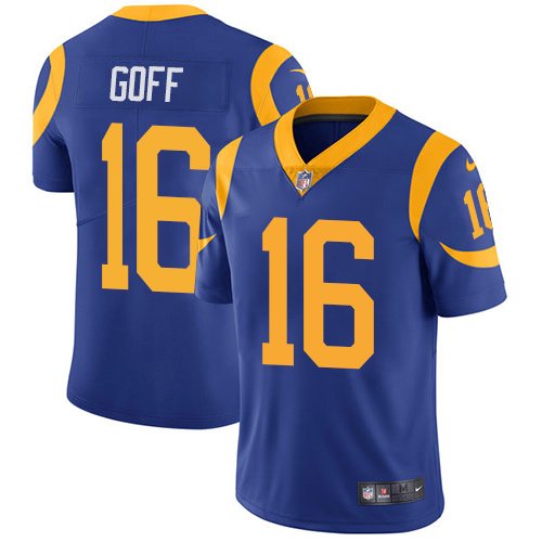 Los Angeles Rams #16 Jared Goff 2020 Royal Blue Vapor Limited Stitched NFL Jersey - LAR132