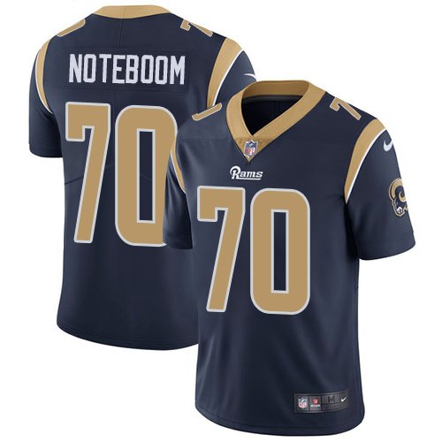 Nike Rams #70 Joseph Noteboom Navy Blue Team Color Stitched NFL Vapor Untouchable Limited Jersey - LAR475