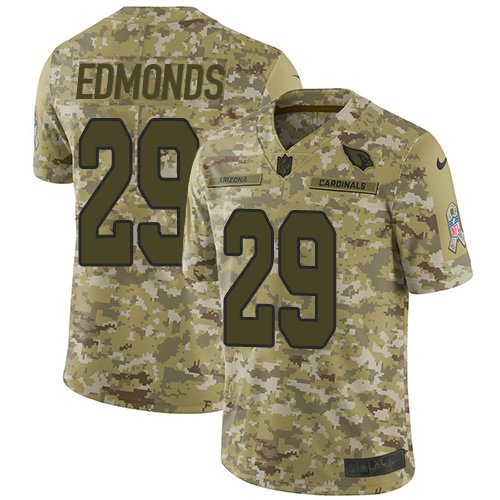Nike Cardinals #29 Chase Edmonds Camo Stitched NFL Limited 2018 Salute to Service Jersey - ACJ323
