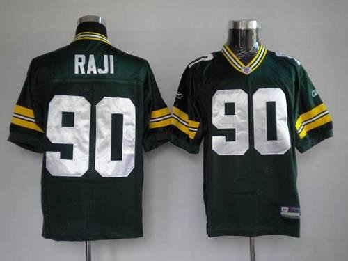 Green Green Bay Packers #90 B.J.Raji Stitched Football Jersey - GBJ428