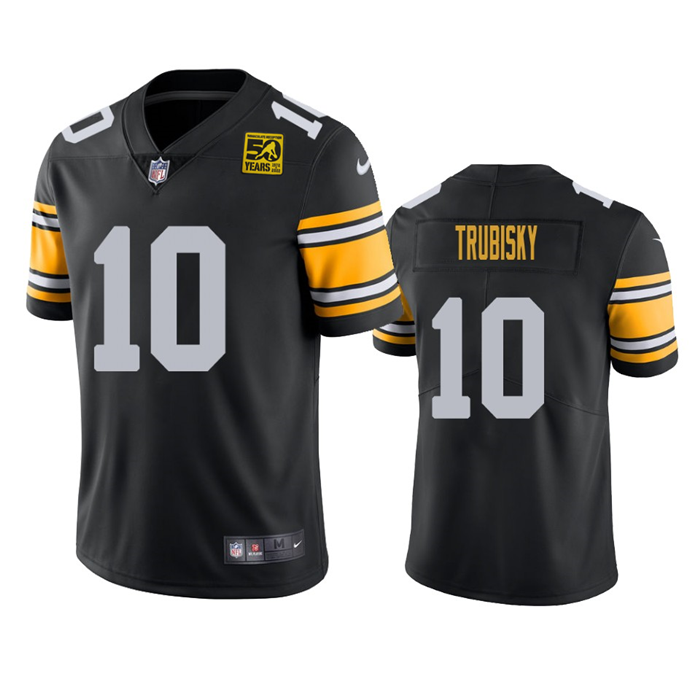 Black Pittsburgh Steelers #10 Mitch Trubisky 2023 50th Anniversary Vapor Untouchable Limited Jersey - PSJ263