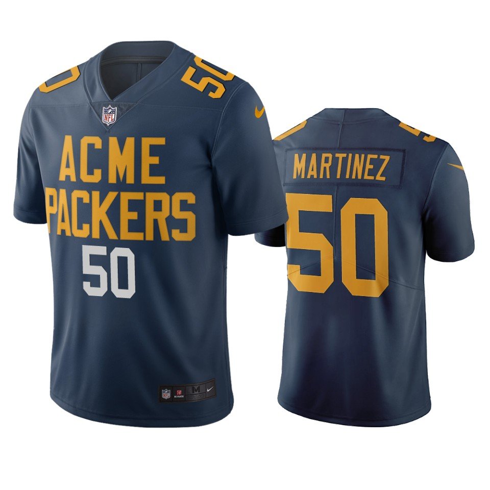 Green Bay Packers #50 Blake Martinez Navy Vapor Limited City Edition NFL Jersey - GBJ375