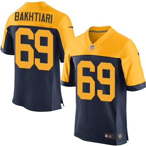Nike Packers #69 David Bakhtiari Navy Blue Alternate Stitched NFL New Elite Jersey - GBJ15