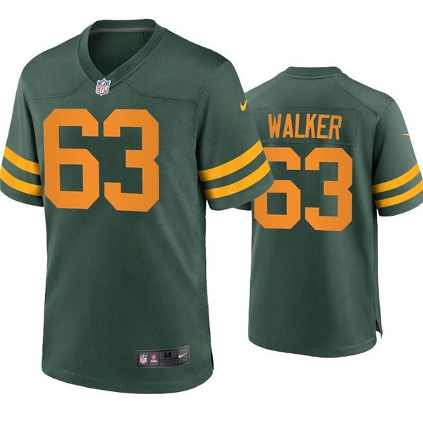 Green Green Bay Packers #63 Rasheed Walker Stitched Football Jersey - GBJ82