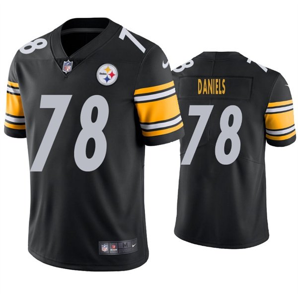 Black Pittsburgh Steelers #78 James Daniels Vapor Untouchable Limited Stitched Jersey - PSJ508