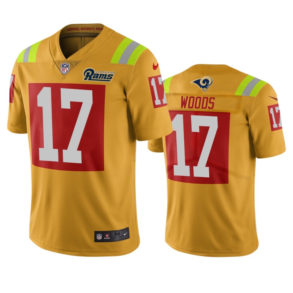 Los Angeles Rams #17 Robert Woods Gold Vapor Limited City Edition NFL Jersey - LAR100