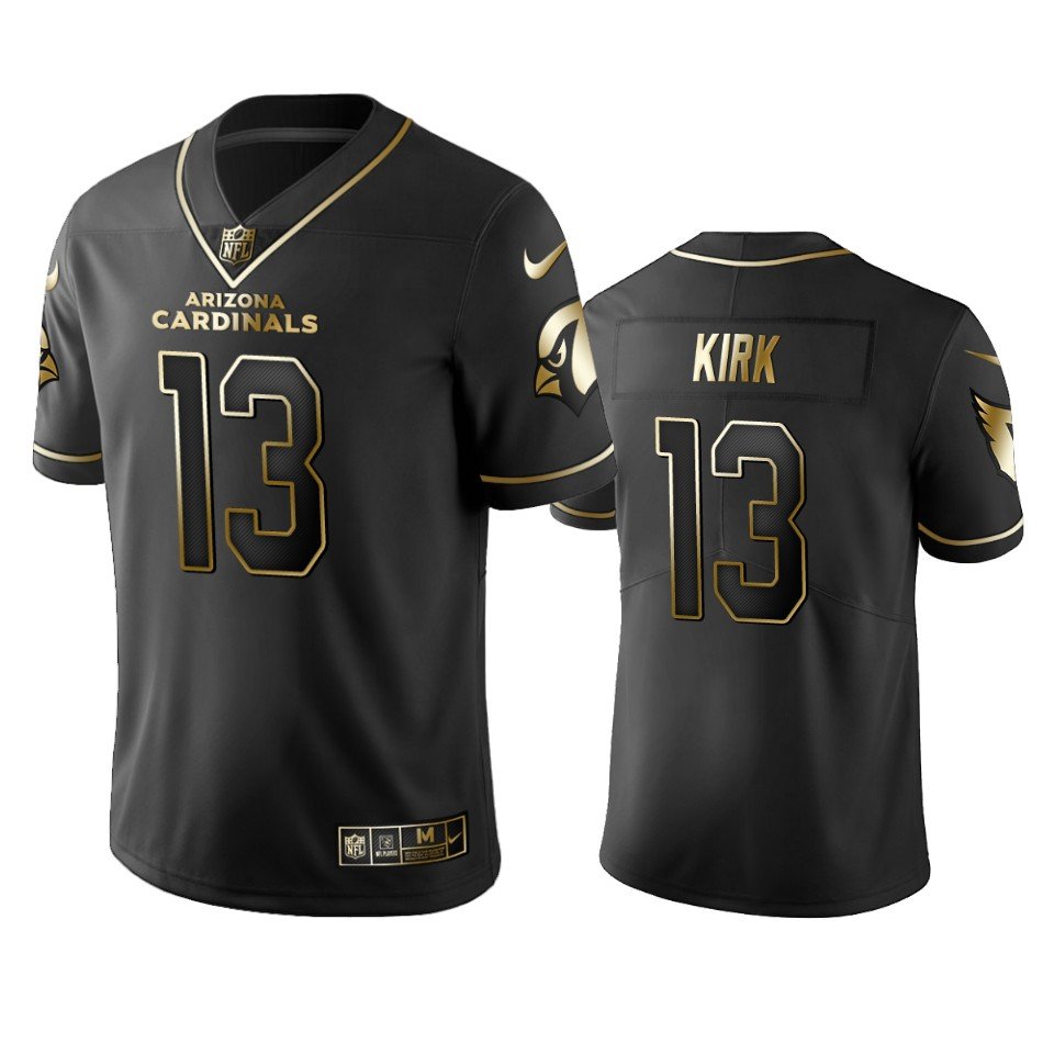Cardinals #13 Christian Kirk Stitched NFL Vapor Untouchable Limited Black Golden Jersey - ACJ91