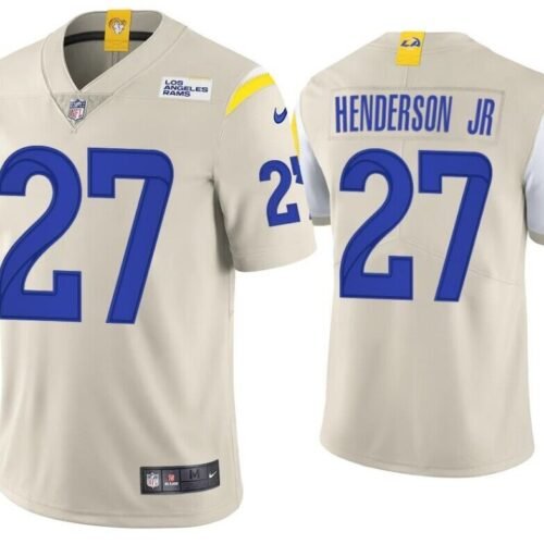 Cream Los Angeles Rams #27 Darrell Henderson Jr. Vapor Untouchable Stitched Football Jersey - LAR265